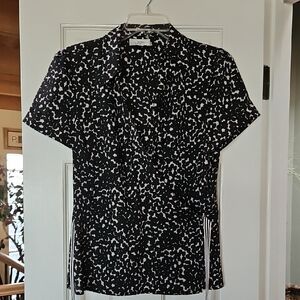 Ann Taylor LOFT Black & White Blouse